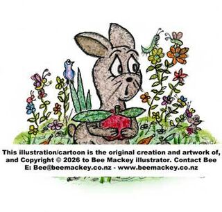 Out in the Field Sketching Little Rabbits…